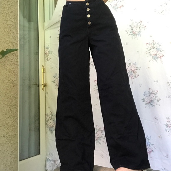 vintage high waisted wide leg flare jeans - Picture 8 of 8
